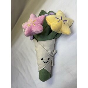 Plush Flower Bouquet Soft Toy Stuffed Floral Gift Cute Smile Flower Girl Gift